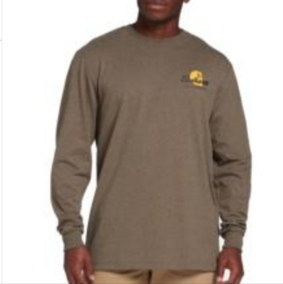 Carhartt Other - Carhartt Relaxed Fit Heavyweight Long-sleeve Graphic Logo Shirt Sz 2X Gray Men